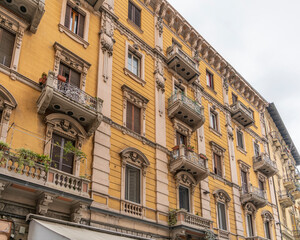 Obraz premium House facade in La Spezia