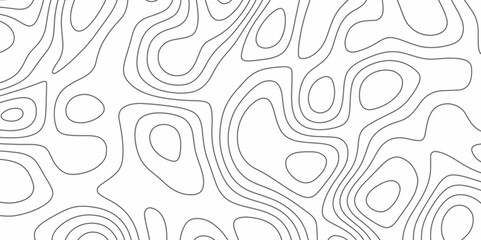 Modern Terrain topographic map. Mountain contour height lines background. paper texture Imitation of a geographical map shades. Black and white abstract background vector. 3D waves. Marble texture.