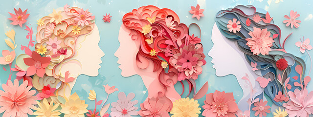 Contours of Femininity: Blooms and Profiles in Harmony