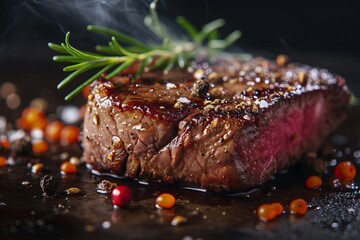Seared Steak with Herbs