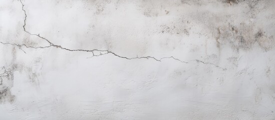A black and white photo of a weathered concrete wall with numerous cracks and imperfections. The wall shows signs of aging and wear, adding a sense of character to the overall texture.