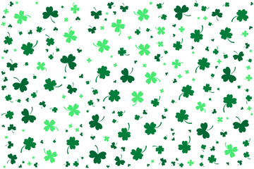 clover pattern on white background