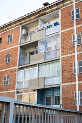 Façade of an building in Barcelina
