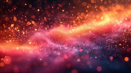 Abstract background with colorful explosions of particles, matte finish, sharp focus, Ai Generated.