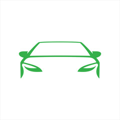 eco friendly car, minimalist car logo