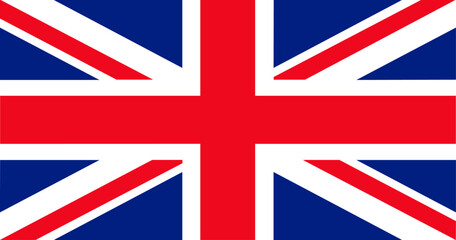 Classic Union Jack Flag of the United Kingdom - High-Quality Digital Image for Patriotic Decor, Educational Resources, and Cultural Representations - obrazy, fototapety, plakaty