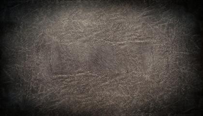 Grunge and old leather texture with dark edges, abstract, black, vignette, for backgrounds - obrazy, fototapety, plakaty