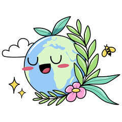 World Earth Day Vector Illustration
