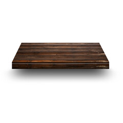 An unique concept of isolated wooden big shelf on plain background , very suitable to use in mostly background project.