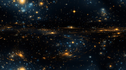 Obraz premium The galaxy dominates the scene against a backdrop of twinkling stars in this captivating space view