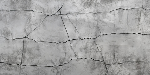 Obraz premium Grey cracked wall. Cement paint.