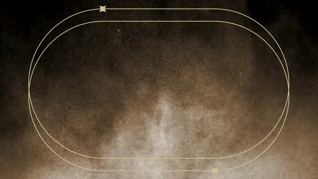 Sparkling Gold Oval Frame