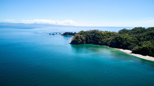 Drone shooting on the island of Tortuga Costa Rica.