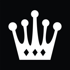 king crown isolated on black - obrazy, fototapety, plakaty