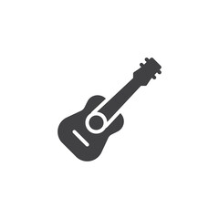 Acoustic guitar vector icon