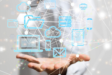 Business intelligence analyst dashboard on virtual