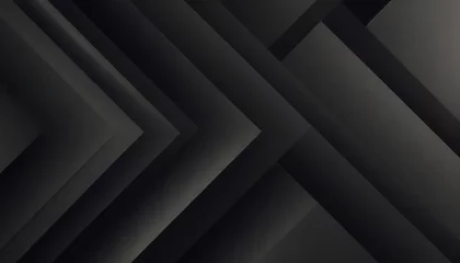 Poster Black dark navy dark silver abstract pattern background. many Geometric shape. Line triangle © blackdiamond67