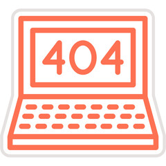 404 error Vector Icon Design Illustration