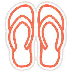 Slipper Vector Icon Design Illustration