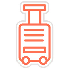Luggage Vector Icon Design Illustration