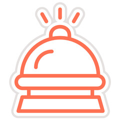 Hotel bell Vector Icon Design Illustration