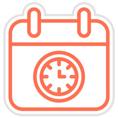 Fototapeta premium Deadline Vector Icon Design Illustration
