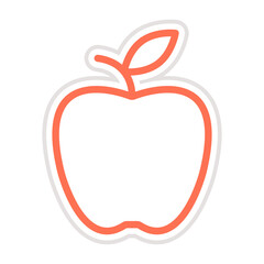 Apple Vector Icon Design Illustration