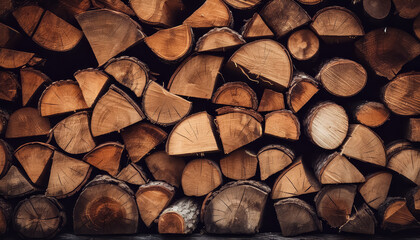 A pile of logs with a brownish color