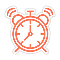 Alarm Clock Vector Icon Design Illustration