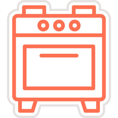 Oven Vector Icon Design Illustration