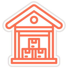 Warehouse Vector Icon Design Illustration