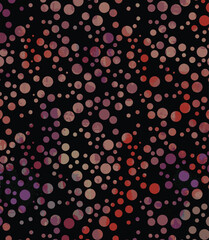 Colorful polka dots bubbles