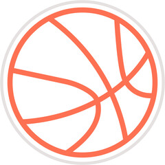 Basket ball Vector Icon Design Illustration