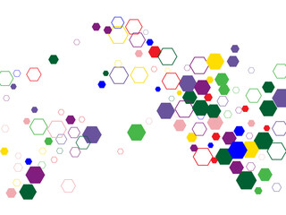 Rainbow color triangle seamless pattern