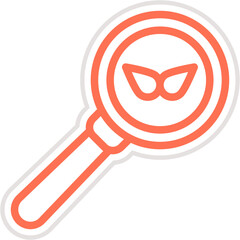 Magnifying glass Vector Icon Design Illustration