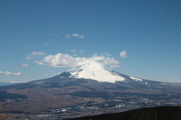 晴天の富士山風景