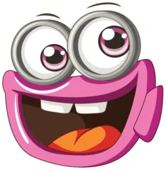  Colorful, happy face with big googly eyes © GraphicsRF