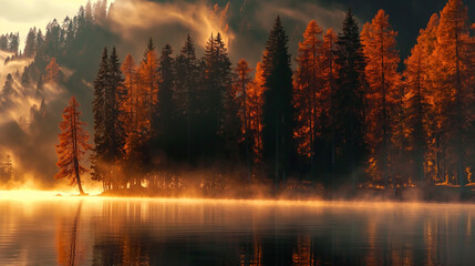 Water Body With Trees in Background