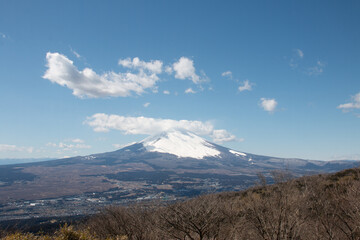 Fototapeta premium 晴天の富士山