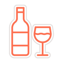 Wine Vector Icon Design Illustration