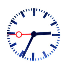 train station clock of Deutsche Bahn without Logo