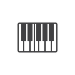 Music Keyboard vector icon