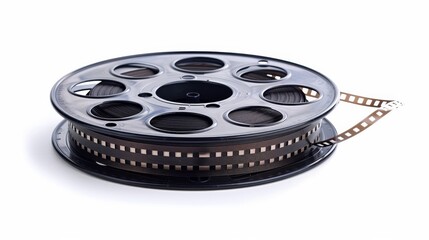 35mm film reel isolated on white background