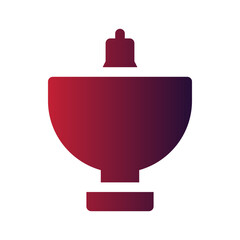 Obraz premium satellite flat gradient icon