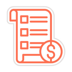 Price list Vector Icon Design Illustration