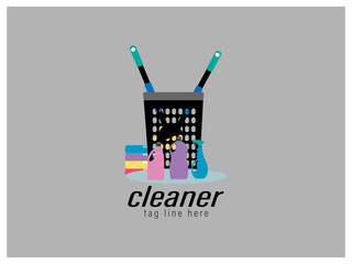 Cleaner logo vector icon design