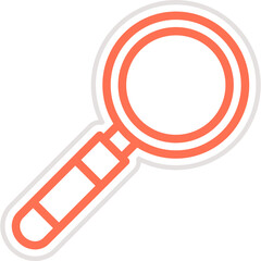 Magnifying Glass Vector Icon Design Illustration