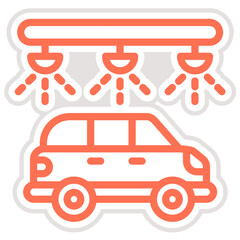 Car wash Vector Icon Design Illustration