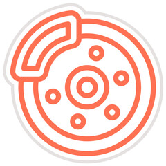 Disc break Vector Icon Design Illustration