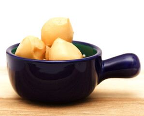 Produce of Spain - small balls of smoked mozzarella style cheese produced in Canaries